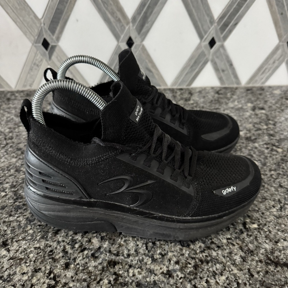 Gdefy Shoes Mens Size 8.5 Black Gravity Defyer Comfort Athletic Walking Running